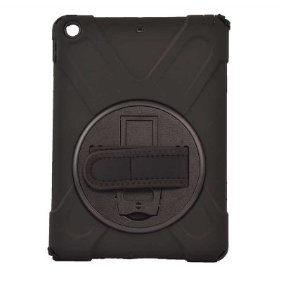 Apple iPad 9.7 2017 (5.Nesil) Kılıf uyumlu Tablet Kılıfı Boyun İp Askılı El Tutmaçlı Standlı Defender Kılıf T10027